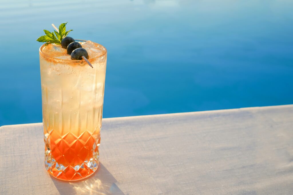 cocktail by the pool