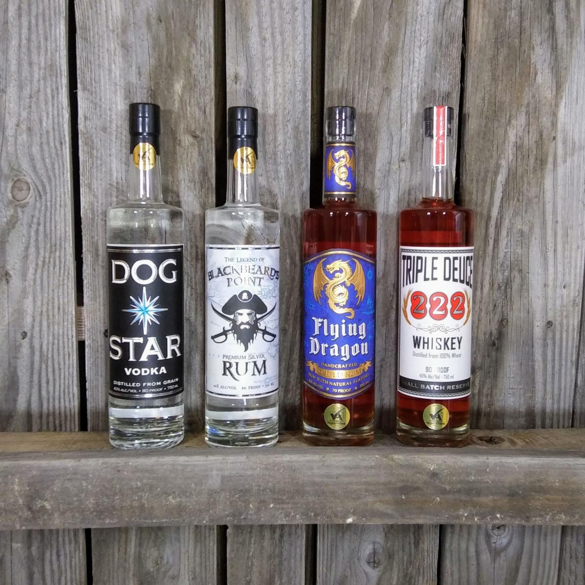Blue Sky Distillery bottles