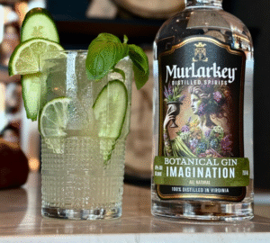 cucumber basil smash cocktail