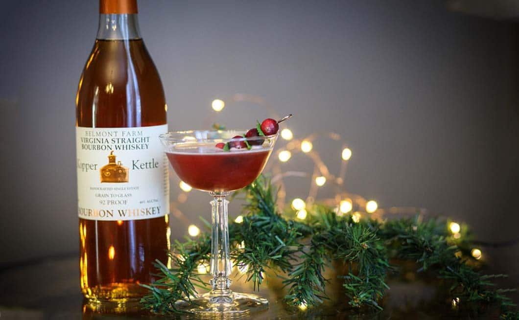 winter holiday cocktails with virginia spirits