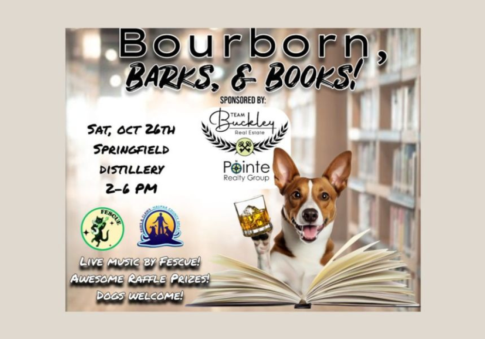 Bourbon, Barks, and Books!