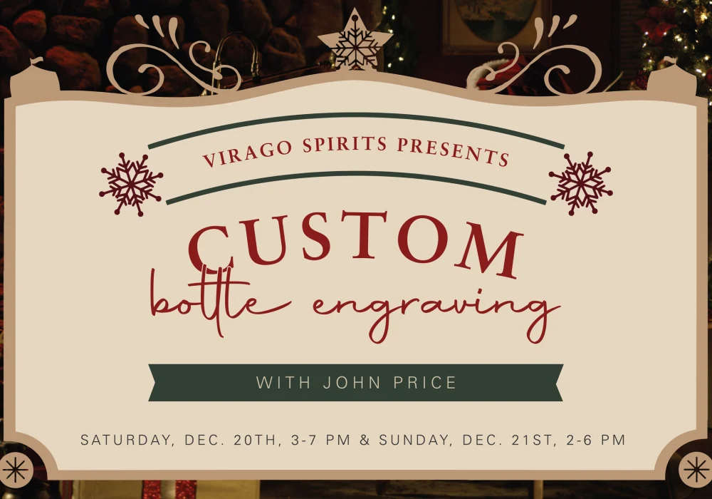 Holiday Bottle Engraving Event at Virago Spirits