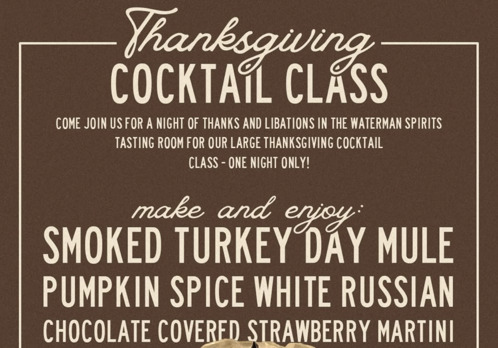 Thanksgiving Cocktail Class