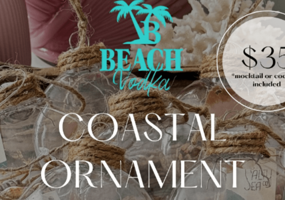 Beach Vodka Ornament Making