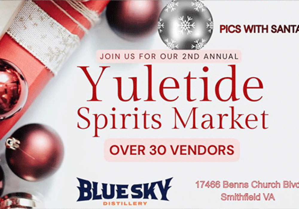 Yuletide Spirits Market at Blue Sky Distillery