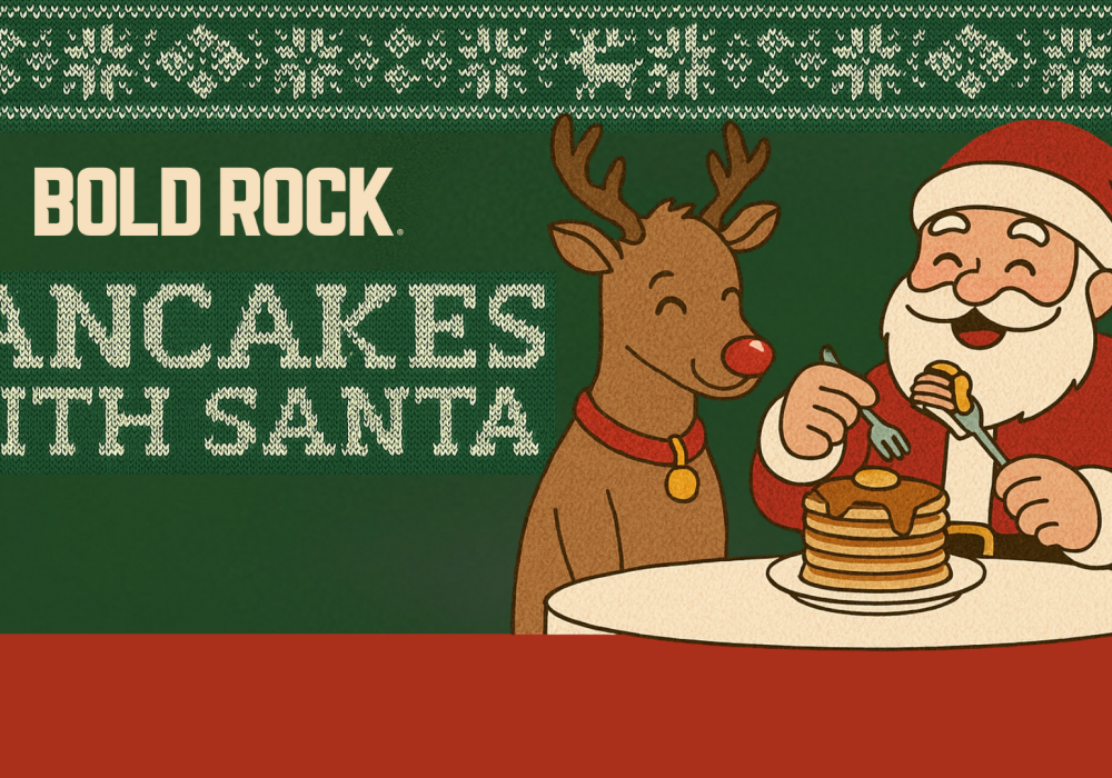 Pancakes with Santa at Bold Rock