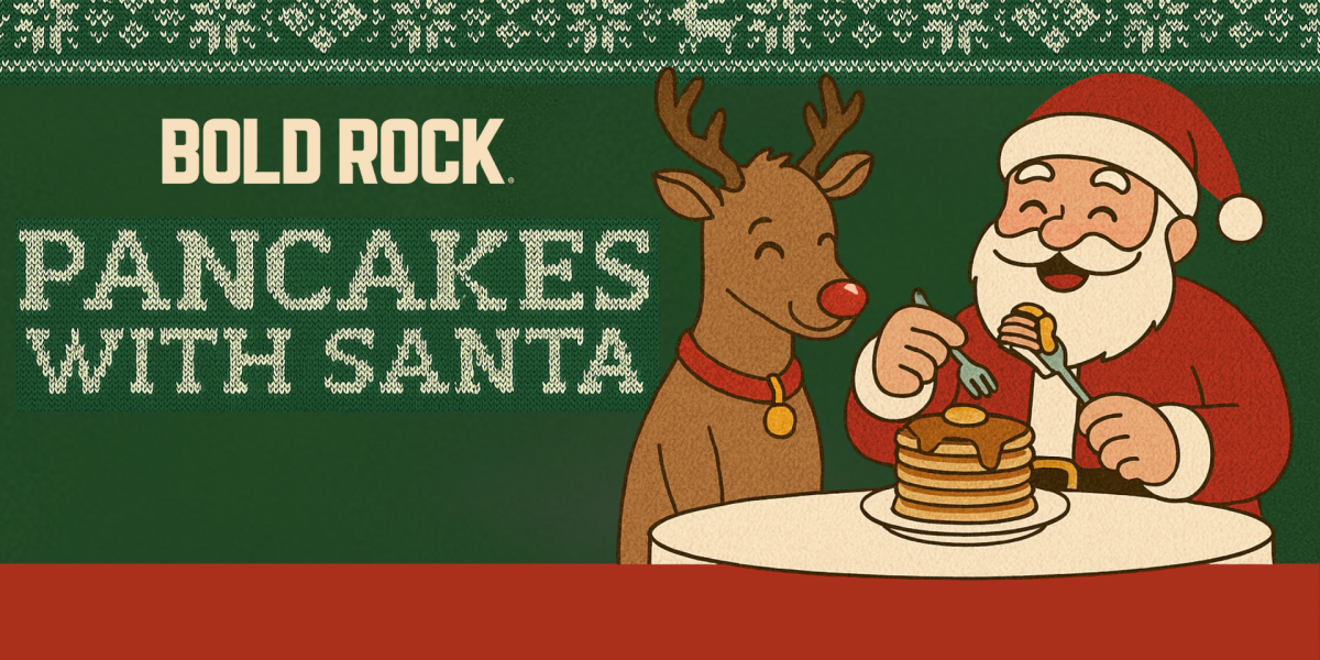 Pancakes with Santa at Bold Rock